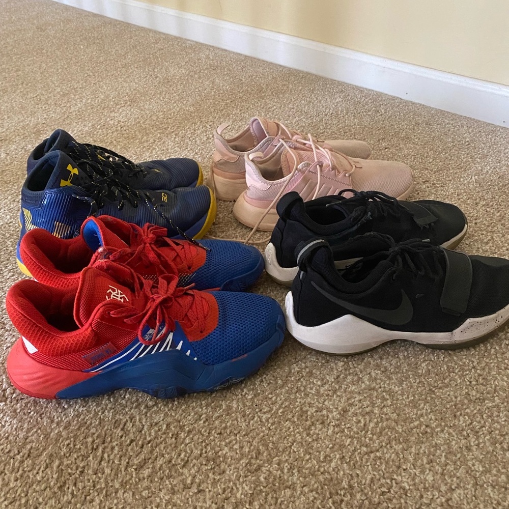 4 Pair Bundle of Nike Basketball Shoes!! Sizes 6-7